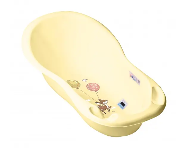 Cadita Tega Baby Forest 102 cm cu senzor de temperatura Galben