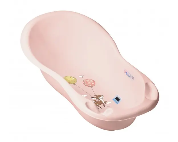 Cadita Tega Baby Forest 102 cm cu senzor de temperatura Roz