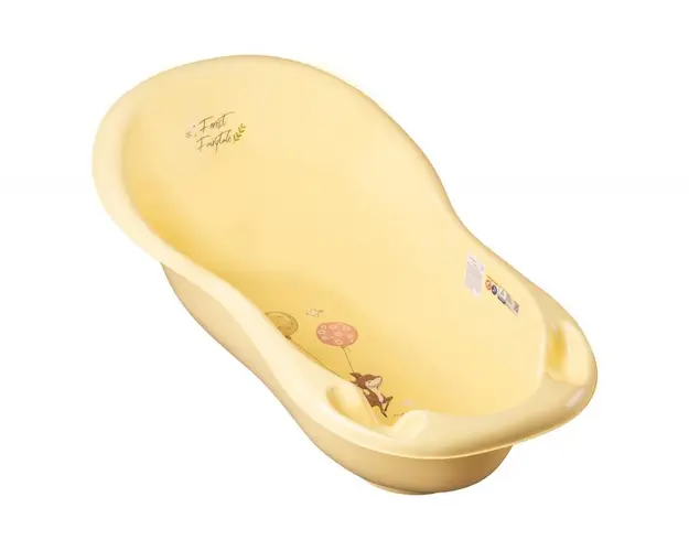 Cadita Tega Baby Forest 86 cm cu senzor de temperatura Galben