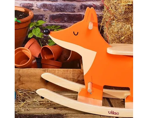 Vulpe tip calut balansoar din lemn Andy Westface Vilac