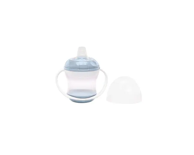 Cana anti-curgere cu capac si manere Baby blue