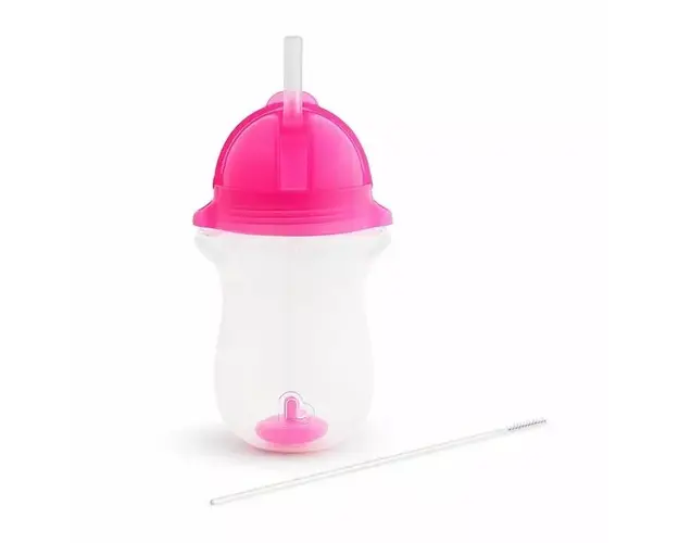 Cana Any Angle Click Lock Munchkin cu pai flexibil 12L+ 296ml pink