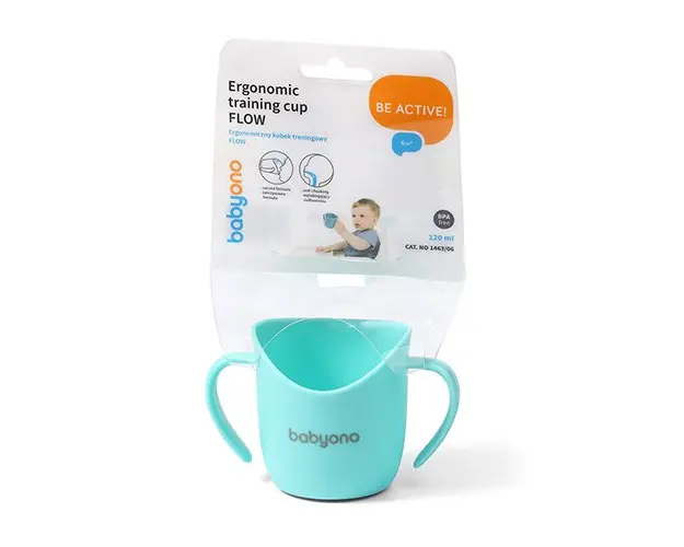 Cana ergonomica Baby Ono 120 ml turcoaz