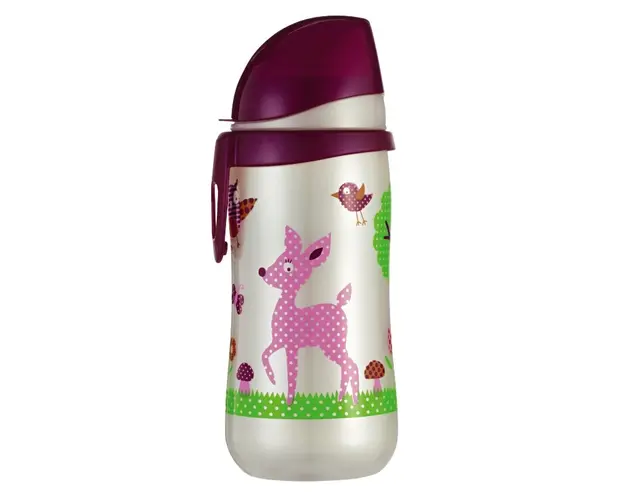 Cana First Cup Girl PP 330 ml cu clip de prindere 12+ luni