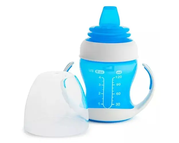 Cana Gentle Munchkin cu manere 118 ml 4L+ blue