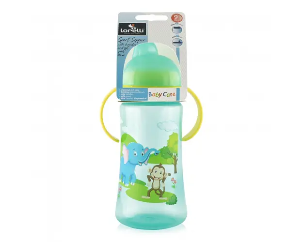 Cana sport cu manere 9 luni+ 330 ml Green