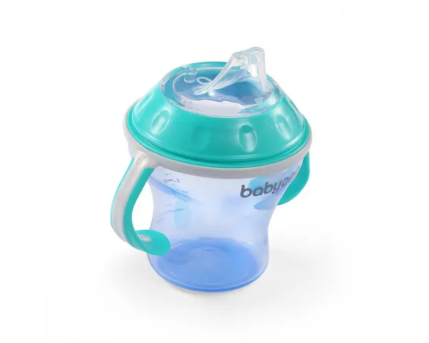 Canita anti-varsare cu tetina adaptor moale 180 ml VerdeTurcoaz
