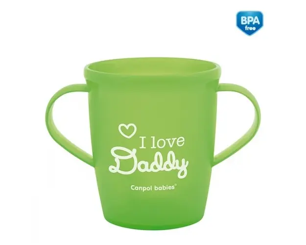 Canita antrenament cu manere 250 ml Verde