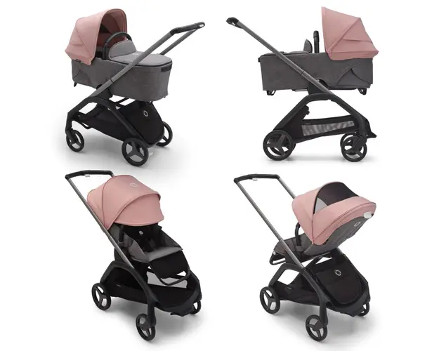 Capotina carucior Bugaboo Dragonfly morning pink