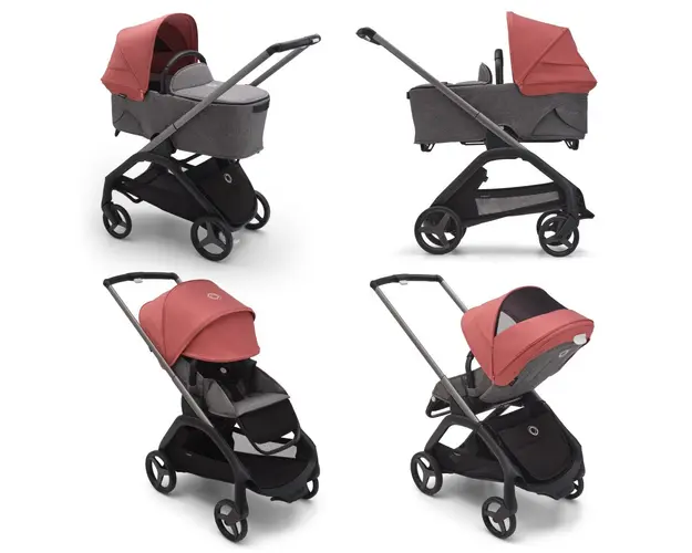 Capotina carucior Bugaboo Dragonfly sunrise red
