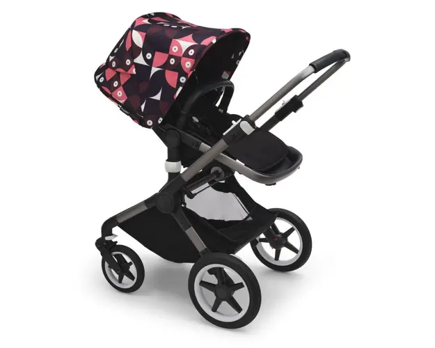 Capotina carucior Bugaboo Fox 3 Lynx Animal Explorer pink red