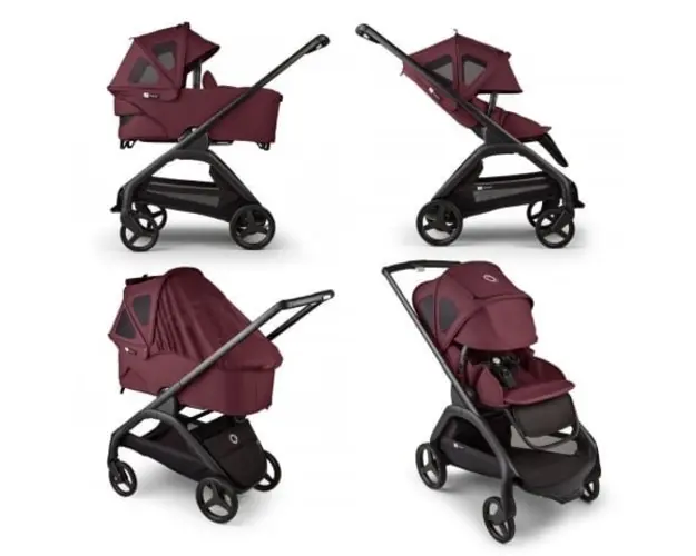 Capotina cu extensie plasa insecte Bugaboo Dragonfly dark cherry