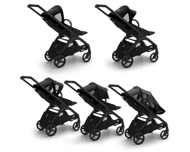 Capotina cu extensie plasa insecte Bugaboo Dragonfly midnight black