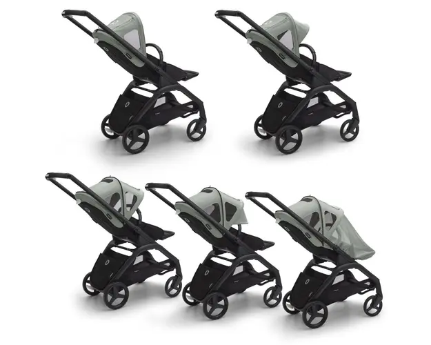 Capotina cu extensie plasa insecte Bugaboo Dragonfly pine green