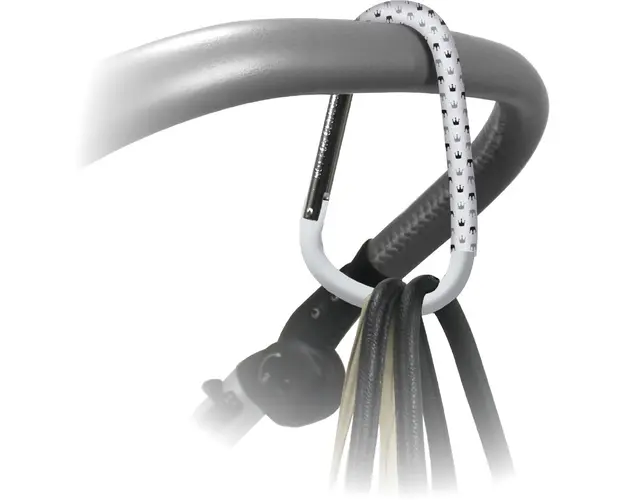 Carlig universal pentru carucior Dooky Light Grey Crown
