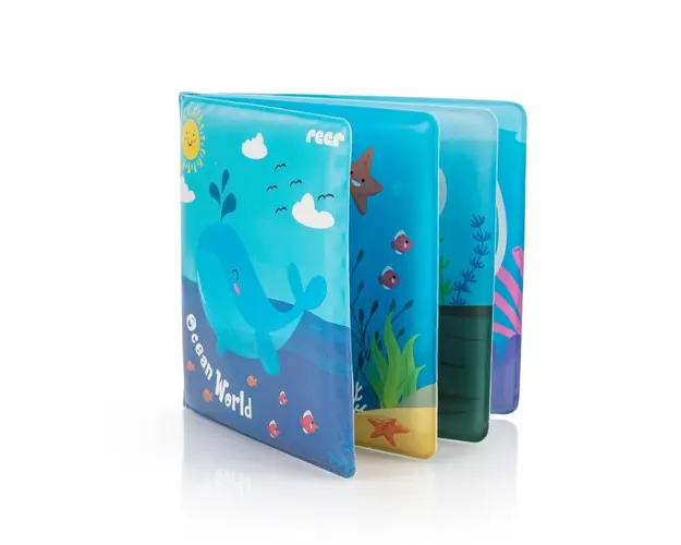 Carticica de baie plutitoare 8 pagini colorate care isi schimba culoarea in contact cu apa MyHappyBath Book Reer 76012