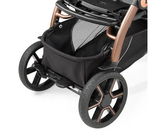 Carucior 3 in 1 Peg Perego Book SLK 0 - 22 kg Mon Amour bej roz i-Size
