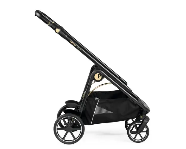 Carucior 3 in 1 Peg Perego Veloce SLK 0 - 22 kg Graphic Gold negru bej i-Size