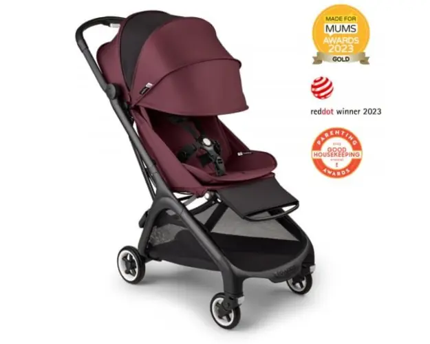 Carucior Bugaboo Butterfly black dark cherry