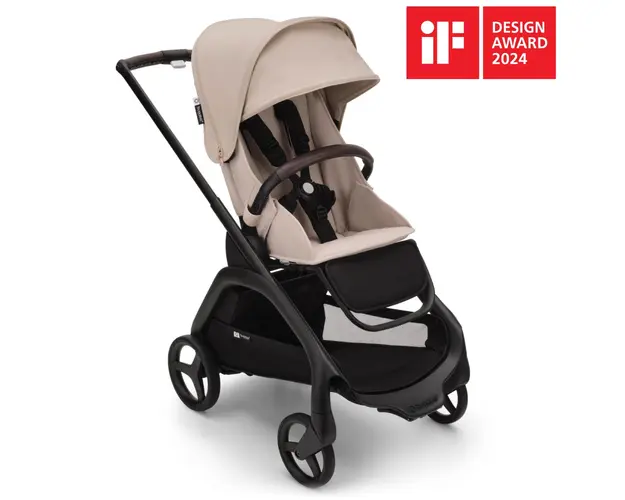 Carucior Bugaboo Dragonfly black desert taupe