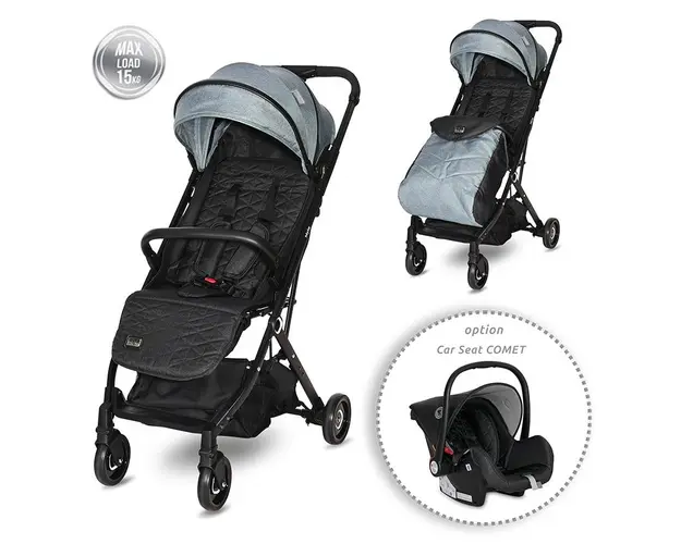 Carucior pentru nou-nascut Myla tip troller arctic blue