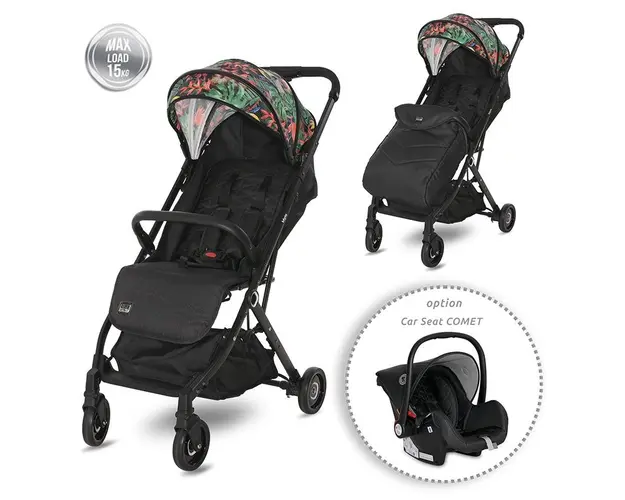 Carucior pentru nou-nascut Myla tip troller tropical flowers