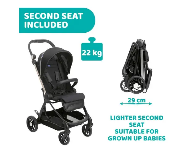 Carucior sport Chicco One4Ever SilverLeaf gri nastere 22 kg