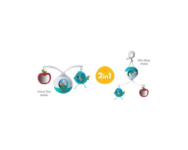Carusel muzical mobil 2 in 1 Tiny Love Tummy Time Meadow Days