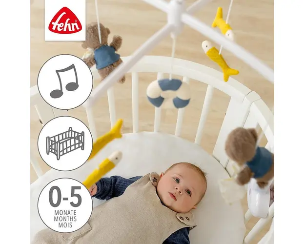 Carusel muzical mobil Otter