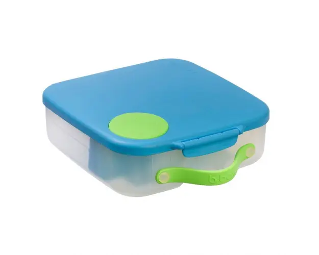 Caserola compartimentata Lunchbox b.box albastru cu verde
