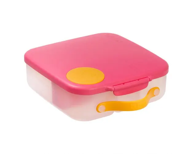 Caserola compartimentata Lunchbox b.box roz cu portocaliu