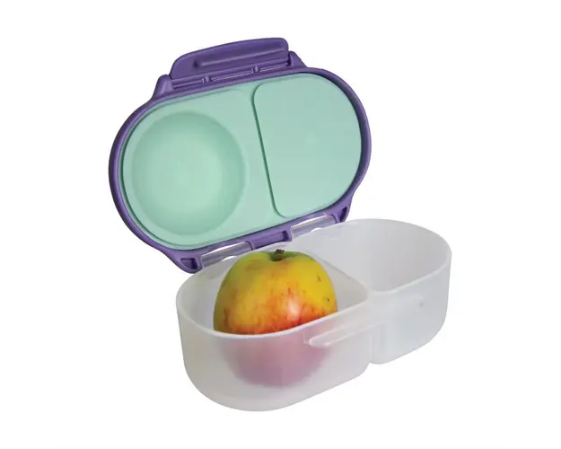 Caserola compartimentata Snackbox B.Box lila cu vernil
