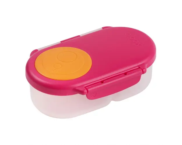 Caserola compartimentata Snackbox B.Box roz cu portocaliu