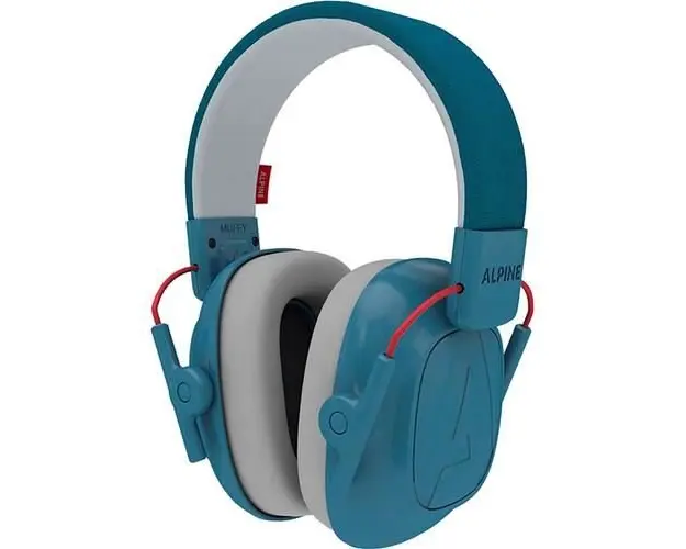 Casti antifonice ALPINE Muffy Kids pliabile pentru copii 5-16 ani SNR 25 Albastru
