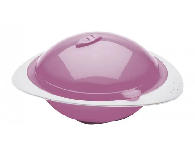 Castron cu capac pentru microunde Orchid pink