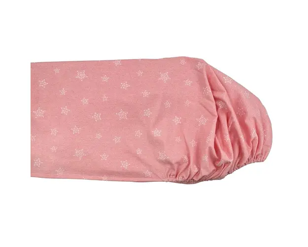 Cearceaf din jersey Stars in your eyes Pink cu elastic 52x95 cm
