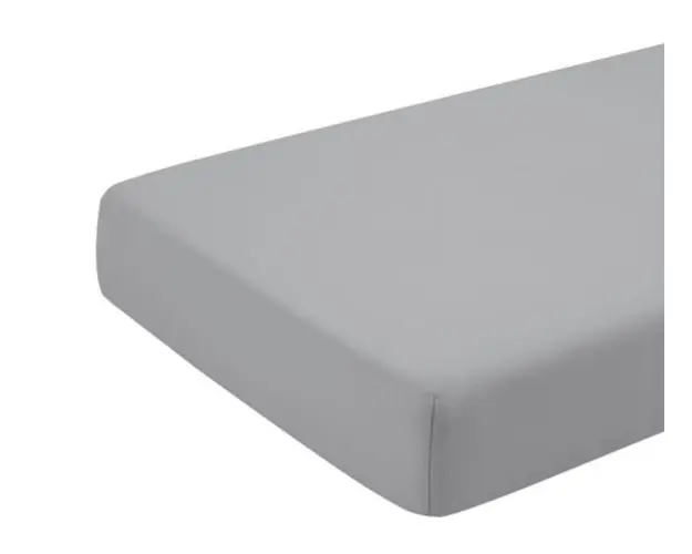 Cearceaf gri KidsDecor cu elastic din bumbac 70x110 cm