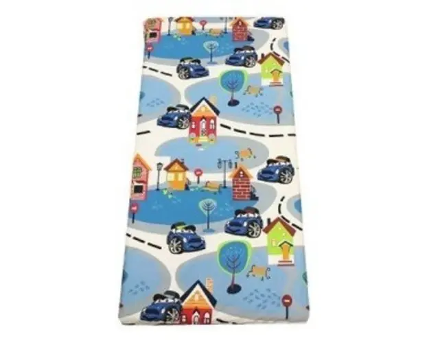 Cearsaf cu elastic pe colt 120x60 cm Oraselul copiilor