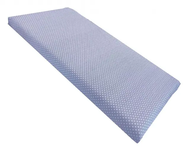 Cearsaf cu elastic pe colt 140x70 cm Buline albe pe albastru