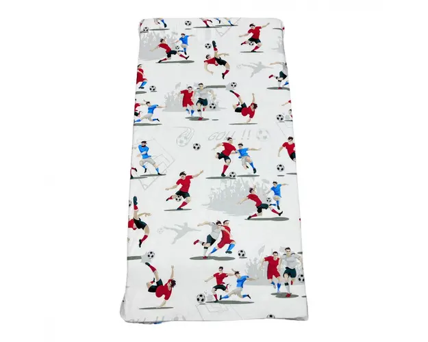 Cearsaf cu elastic roata 120x60 cm Fotbalisti