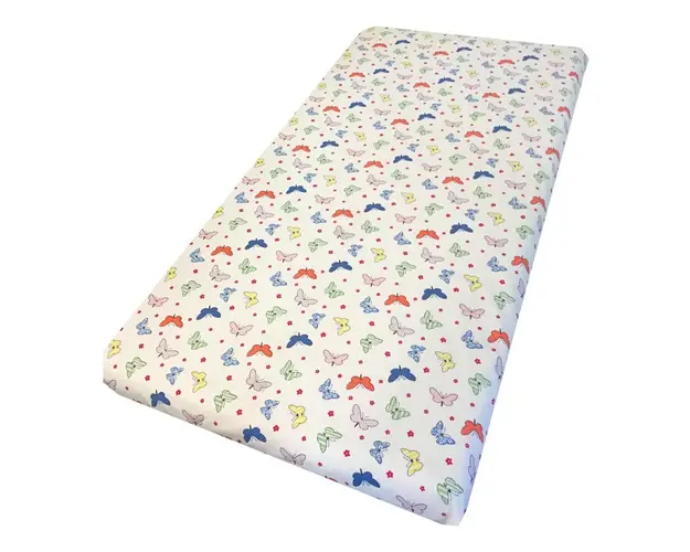 Cearsaf cu elastic roata 140x70 cm Fluturasi