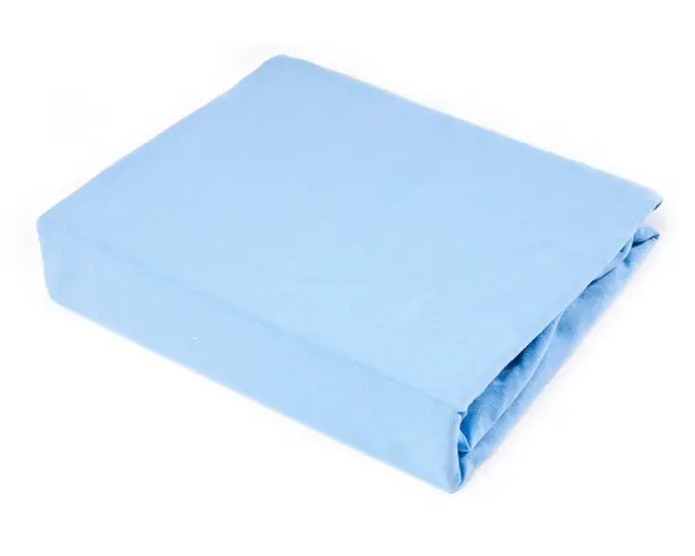 Cearsaf de bumbac jersey cu elastic Sensillo 140x70 cm albastru
