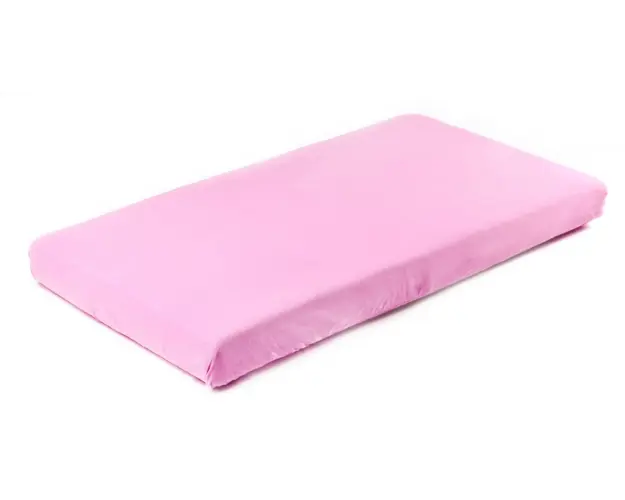 Cearsaf de bumbac jersey cu elastic Sensillo 140x70 cm roz