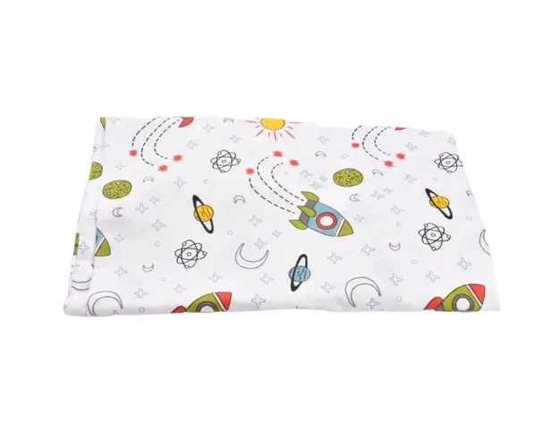 Cearsaf patut 120x60 cm bumbac model rachete