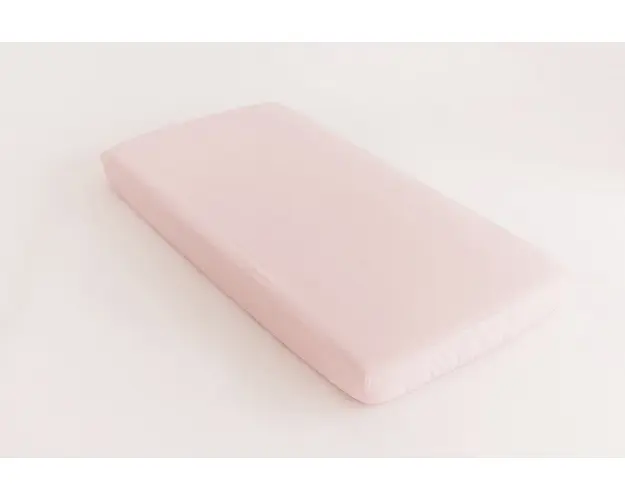 Cearceaf din bumbac cu elastic 120x60 roz