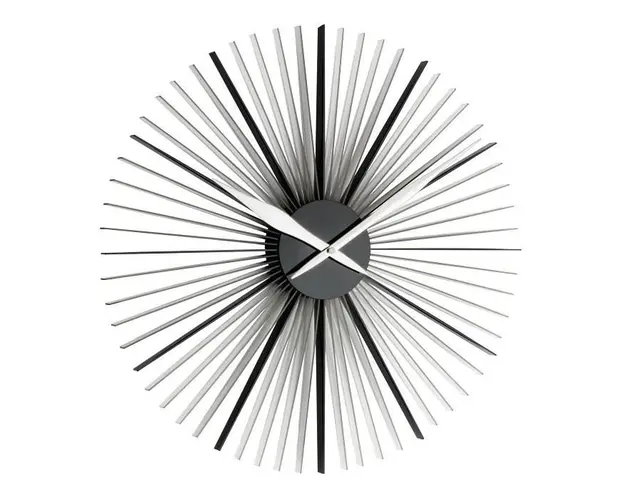 Ceas de perete analog xxl colorat creat de designer model Daisy