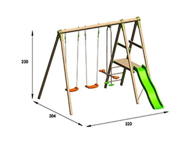 Complex de joaca pentru 5 copii Tuty