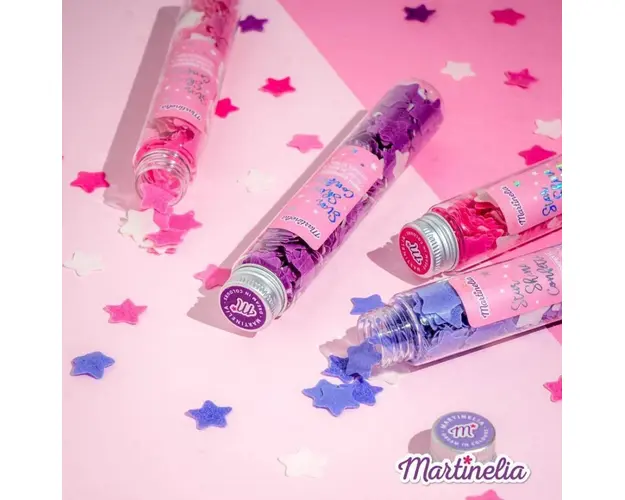 Confetti parfumate de sapun pentru baie cu aroma de afine Martinelia 25 g