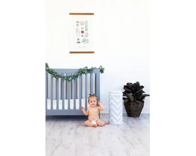 Cos scutece Ubbi gri Chevron