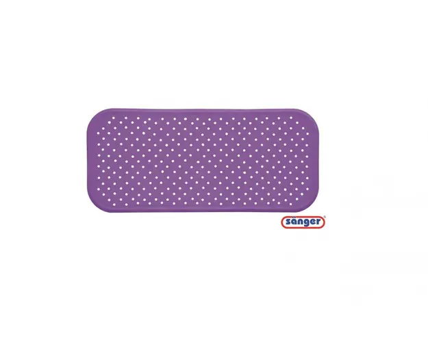 Covoras antiderapant pentru cada cu ventuze 76x34 cm violet